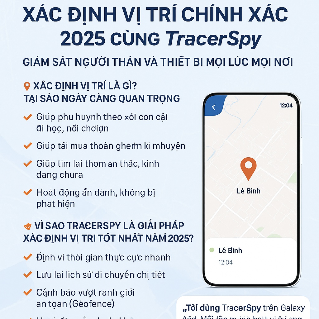 Xác Định Vị Trí Chính Xác 100% Với TracerSpy 2025