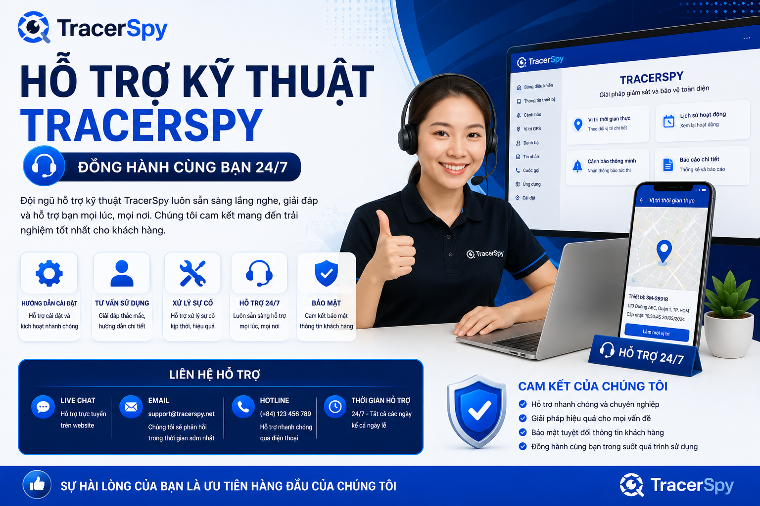 Hỗ Trợ Kỹ Thuật TracerSpy 24/7