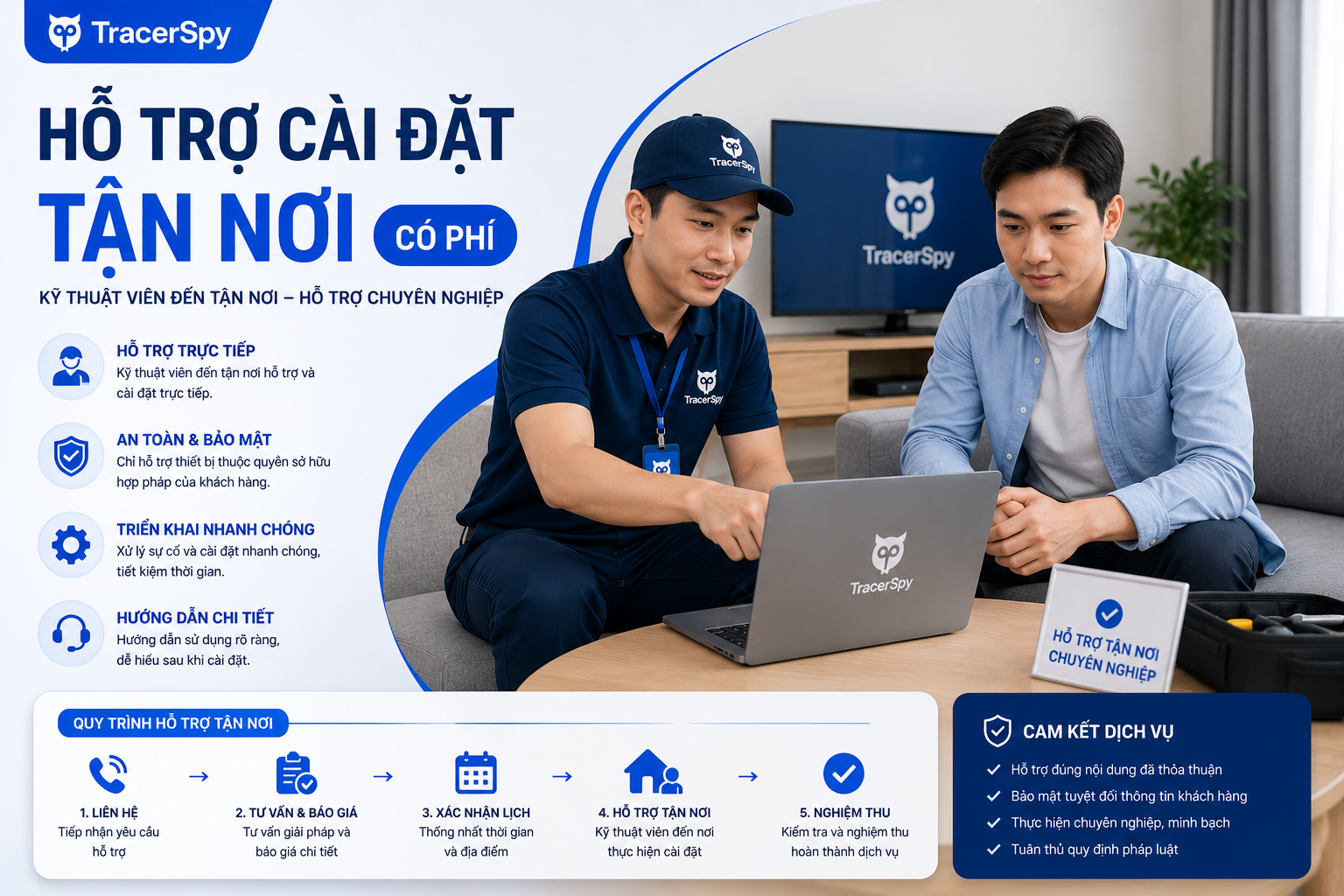 Hỗ Trợ Cài Đặt Tận Nơi 24/24