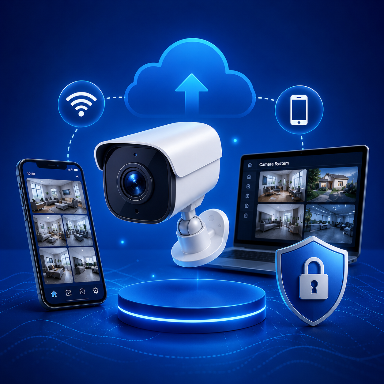 Hình đại diện ứng dụng theo dõi camera từ xa trong quản lý thiết bị thông minh.