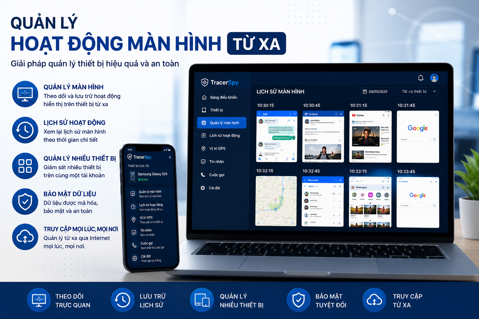 Quản Lý Hoạt Động Màn Hình 2026cTừ Xa Với TracerSpy