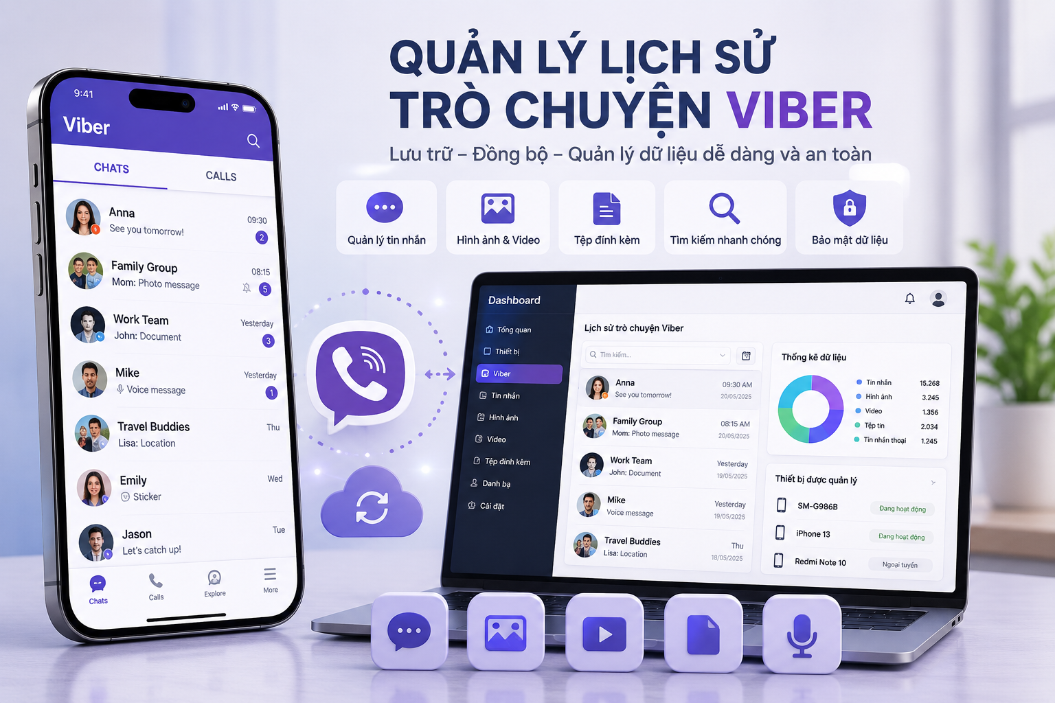 GHI LẠI TIN NHẮN VIBER – GIÁM SÁT 24/24 HIỆU QUẢ!