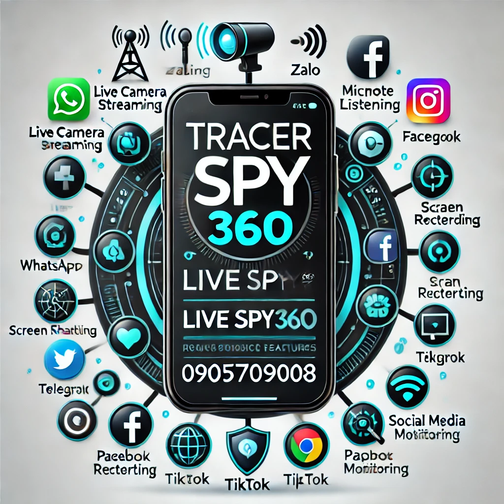 Ảnh đại diện Tracerspy Live Spy360 – phần mềm giám sát điện thoại từ xa, nghe môi trường xung quanh, theo dõi camera, GPS, ghi âm cuộc gọi và kiểm soát mạng xã hội toàn diện.