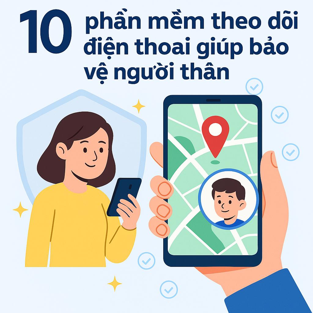 Hình minh họa giải pháp hợp pháp theo dõi điện thoại và giám sát từ xa bằng ứng dụng công nghệ hiện đại.