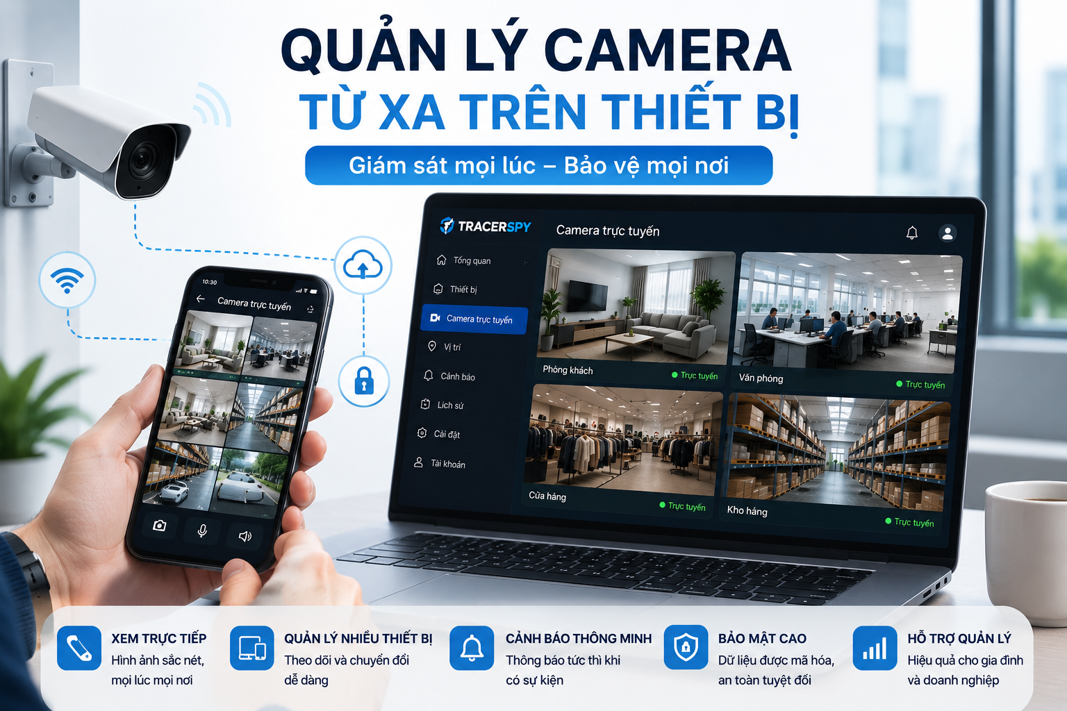 Quản Lý Camera Từ Xa 2026 Trên Thiết Bị Hiệu Quả Với TracerSpy