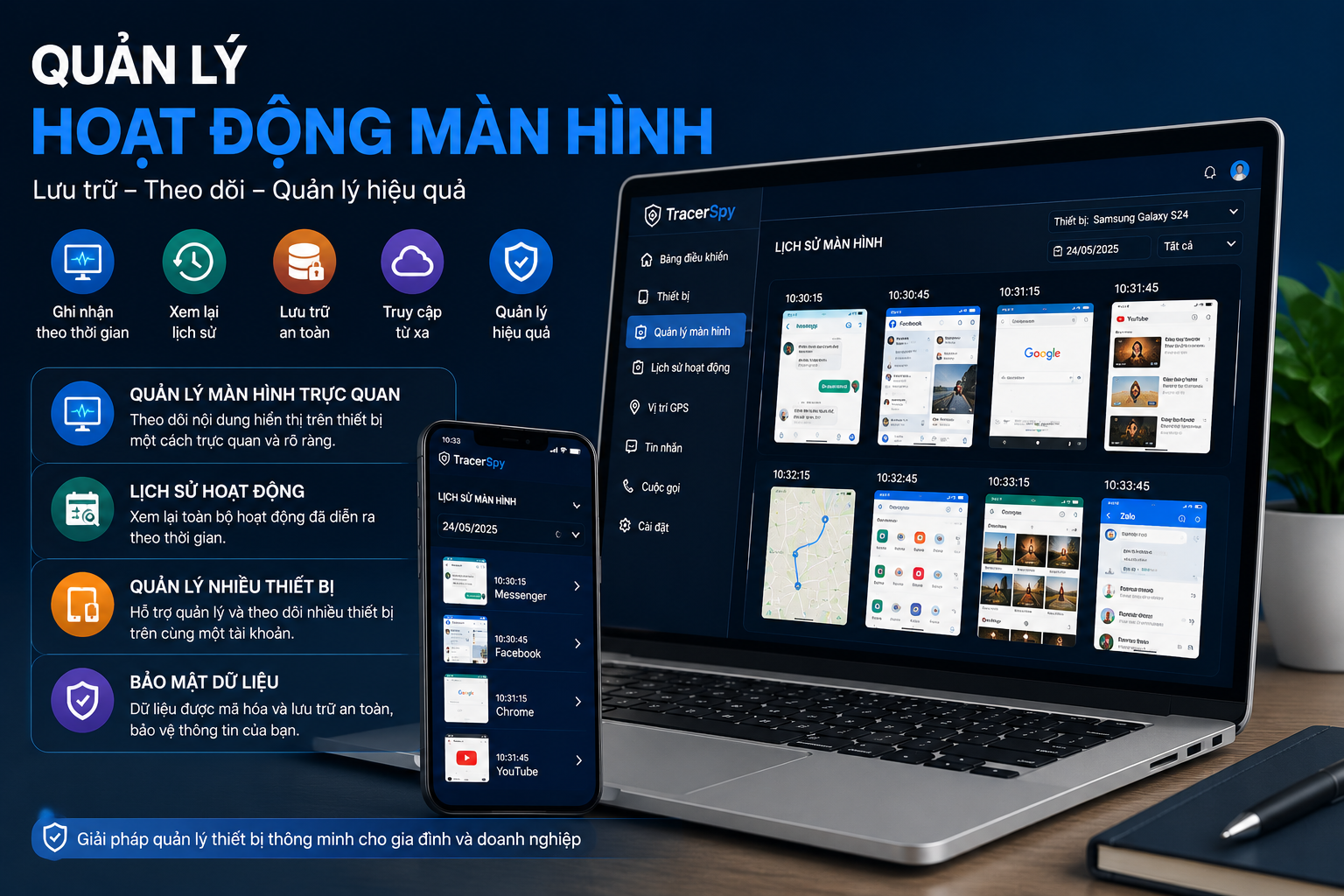Quản Lý Hoạt Động Màn Hình 2026 Hiệu Quả Với TracerSpy