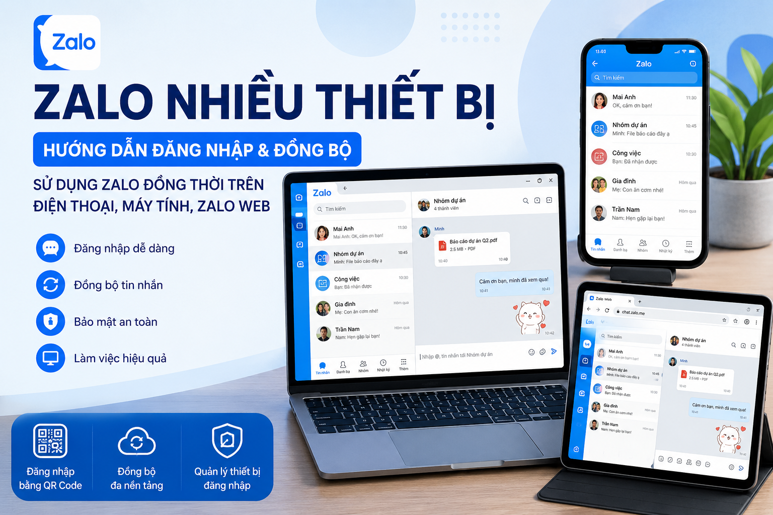 Cách Sử Dụng Zalo Nhiều Thiết Bị 2026