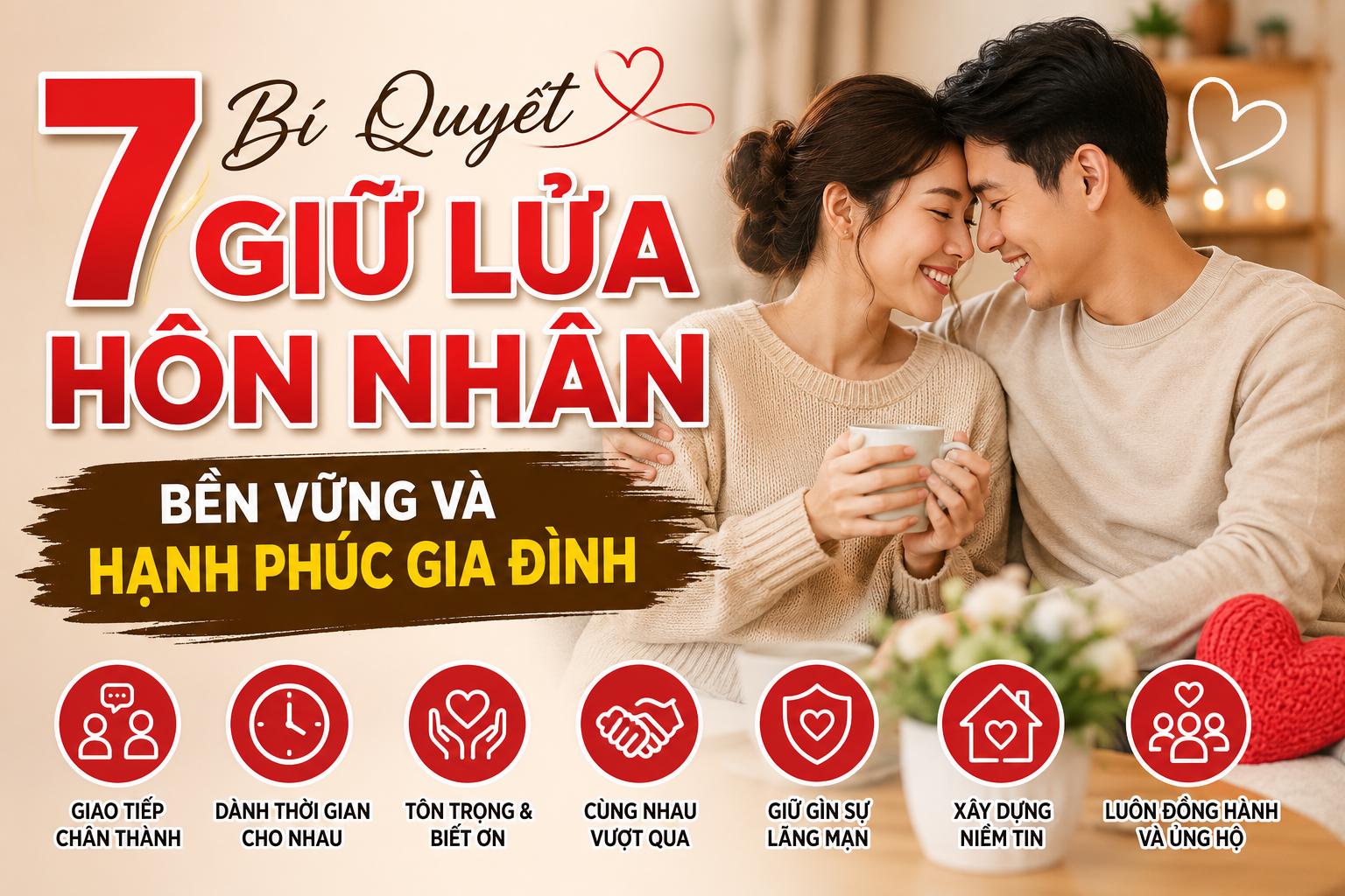7 Bí Quyết Giữ Lửa Hôn Nhân Bền Vững Và Hạnh Phúc Gia Đình
