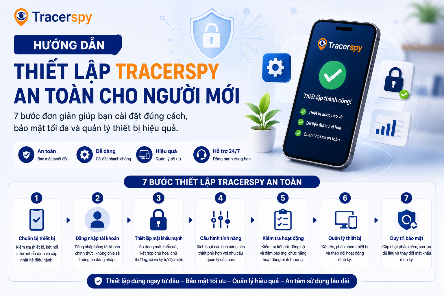 Hướng Dẫn Thiết Lập Tracerspy An Toàn Cho Người Mới Trong 7 Bước