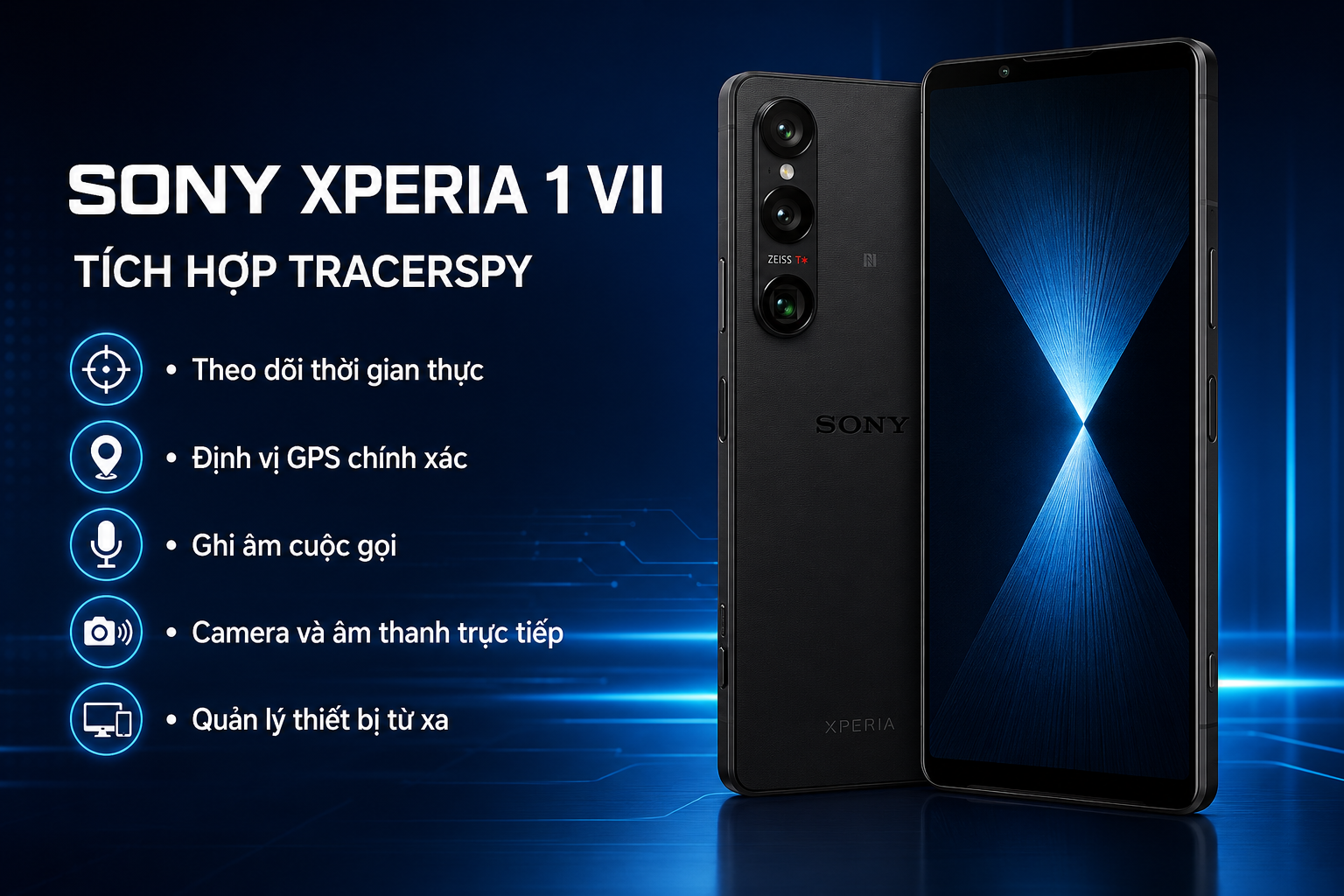 Sony Xperia 1 VII tích hợp TracerSpy với tính năng theo dõi thời gian thực