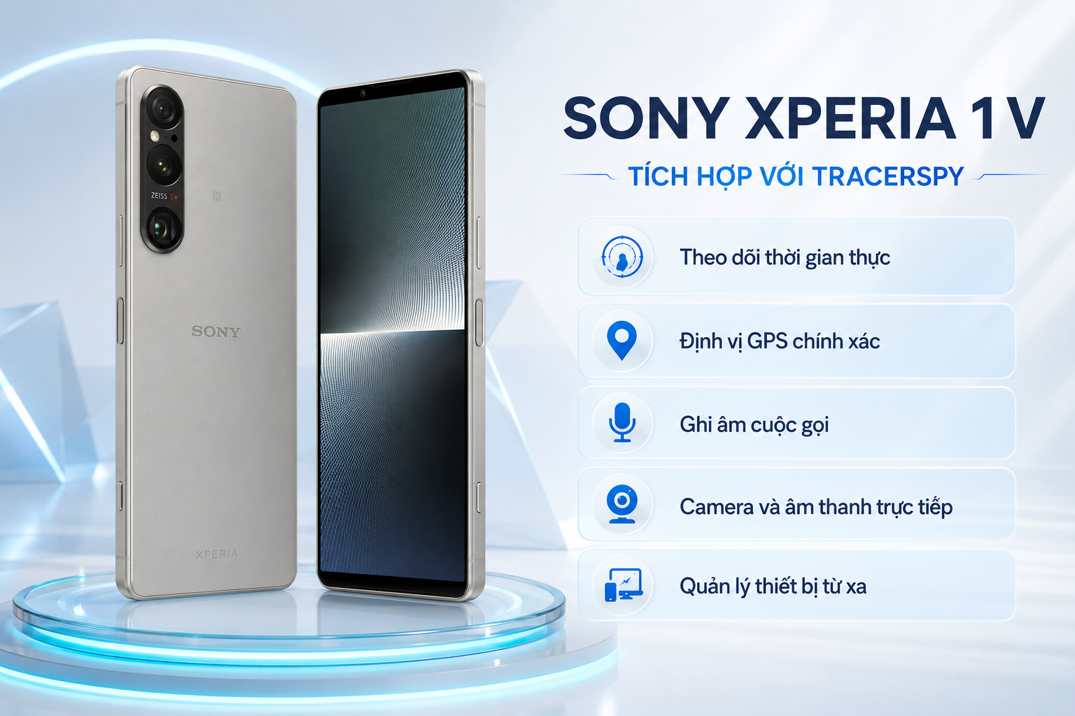 Sony Xperia 1 V tích hợp TracerSpy và các tính năng quản lý thiết bị từ xa