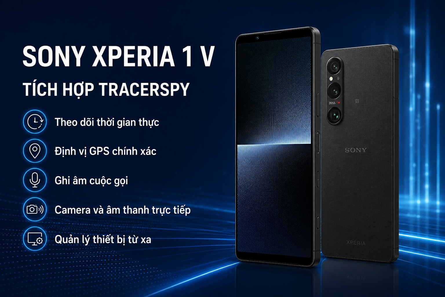 Sony Xperia 1 V tích hợp TracerSpy hỗ trợ quản lý thiết bị từ xa