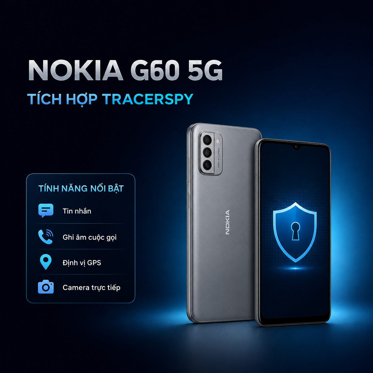 Nokia G60 5G tích hợp TracerSpy hỗ trợ quản lý thiết bị