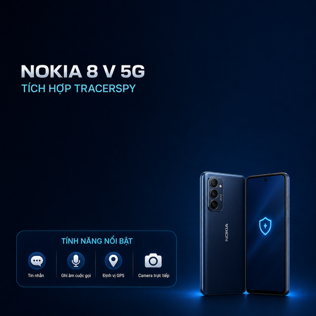 Nokia 8 V 5G tích hợp TracerSpy hỗ trợ quản lý thiết bị