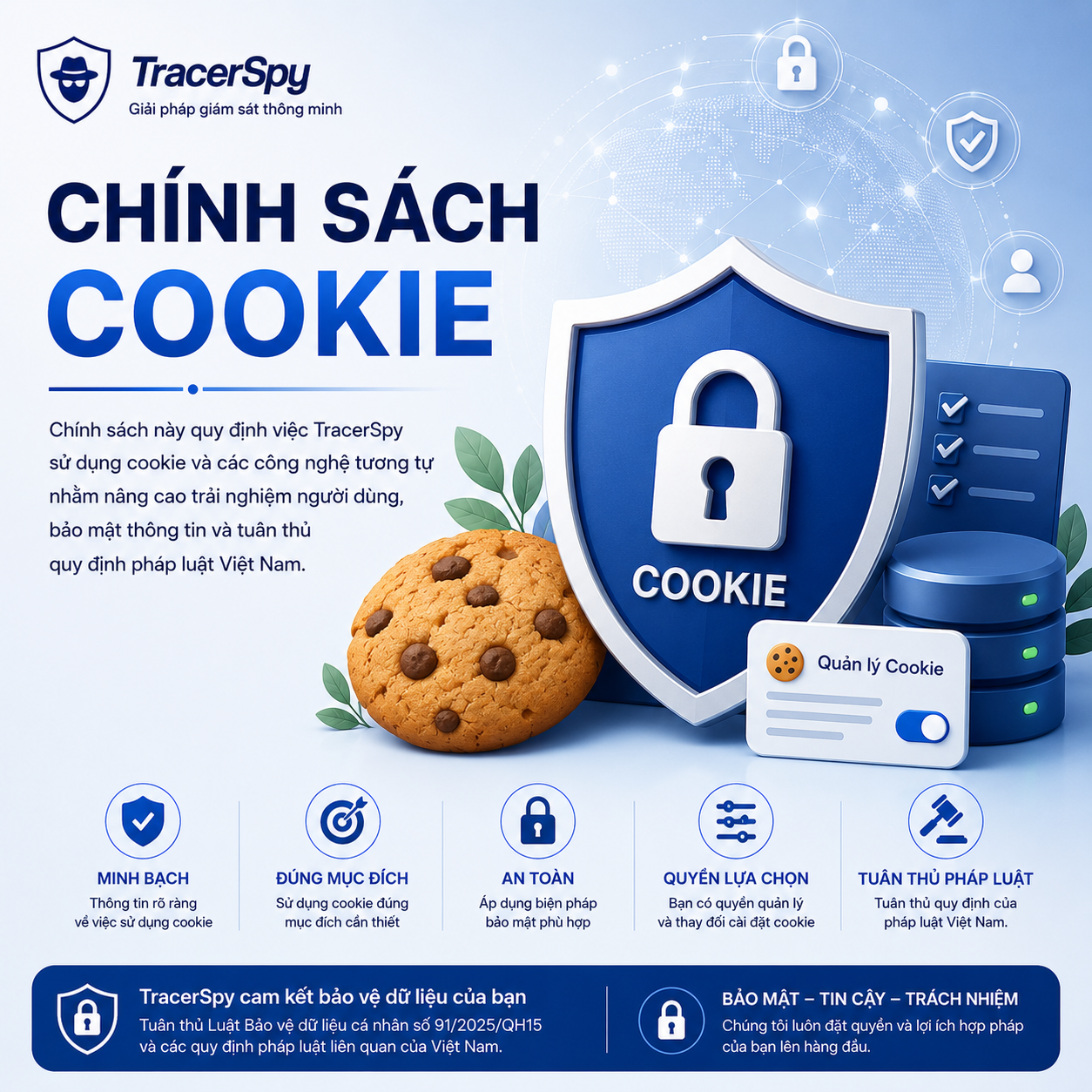 Chính sách Cookie TracerSpy theo quy định pháp luật Việt Nam