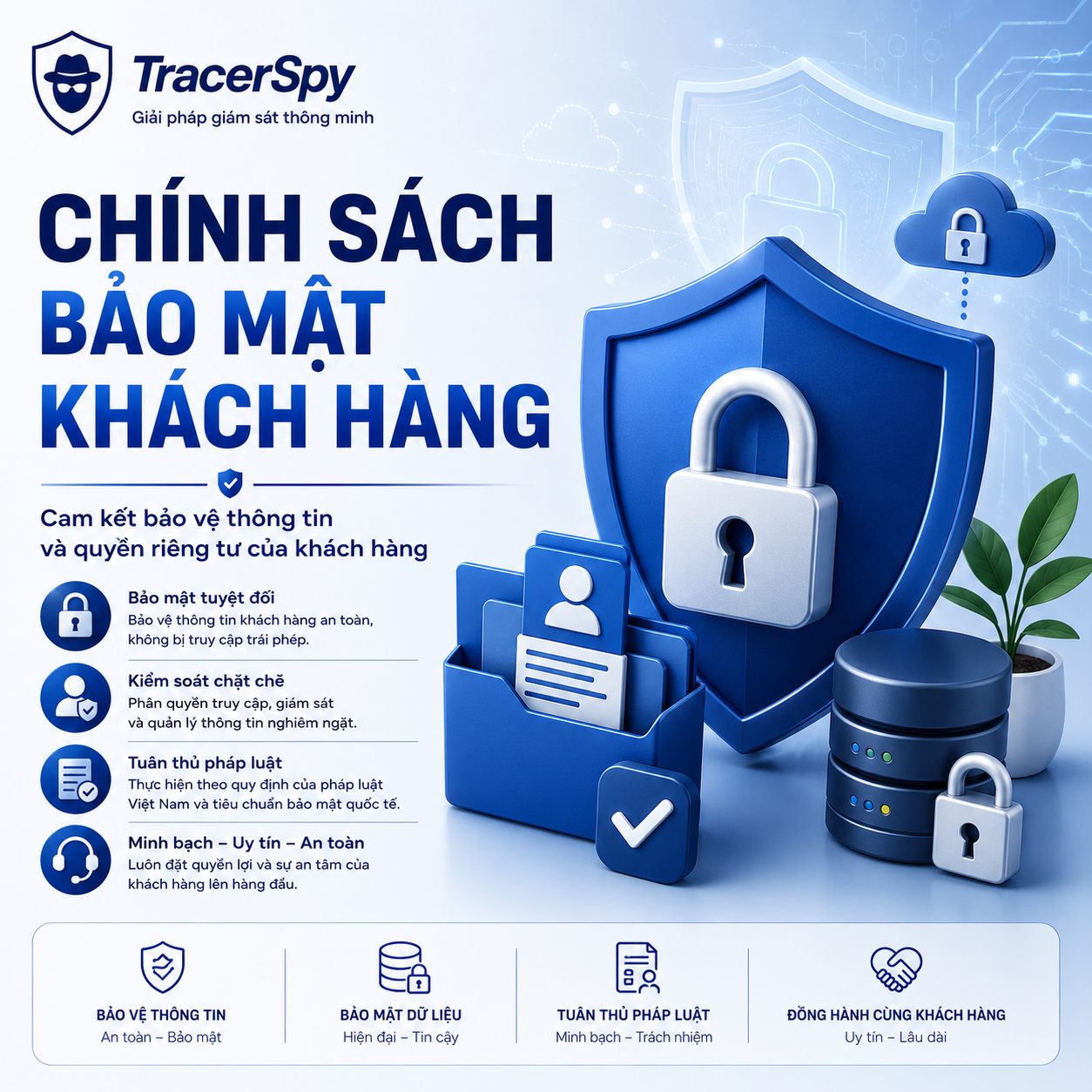 Chính sách bảo mật khách hàng TracerSpy theo quy định pháp luật Việt Nam