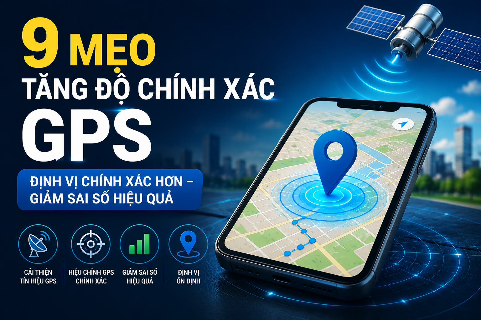Cách tăng độ chính xác GPS bằng các mẹo hiệu chỉnh GPS, cải thiện tín hiệu GPS và giảm hiện tượng GPS bị lệch vị trí trên điện thoại.