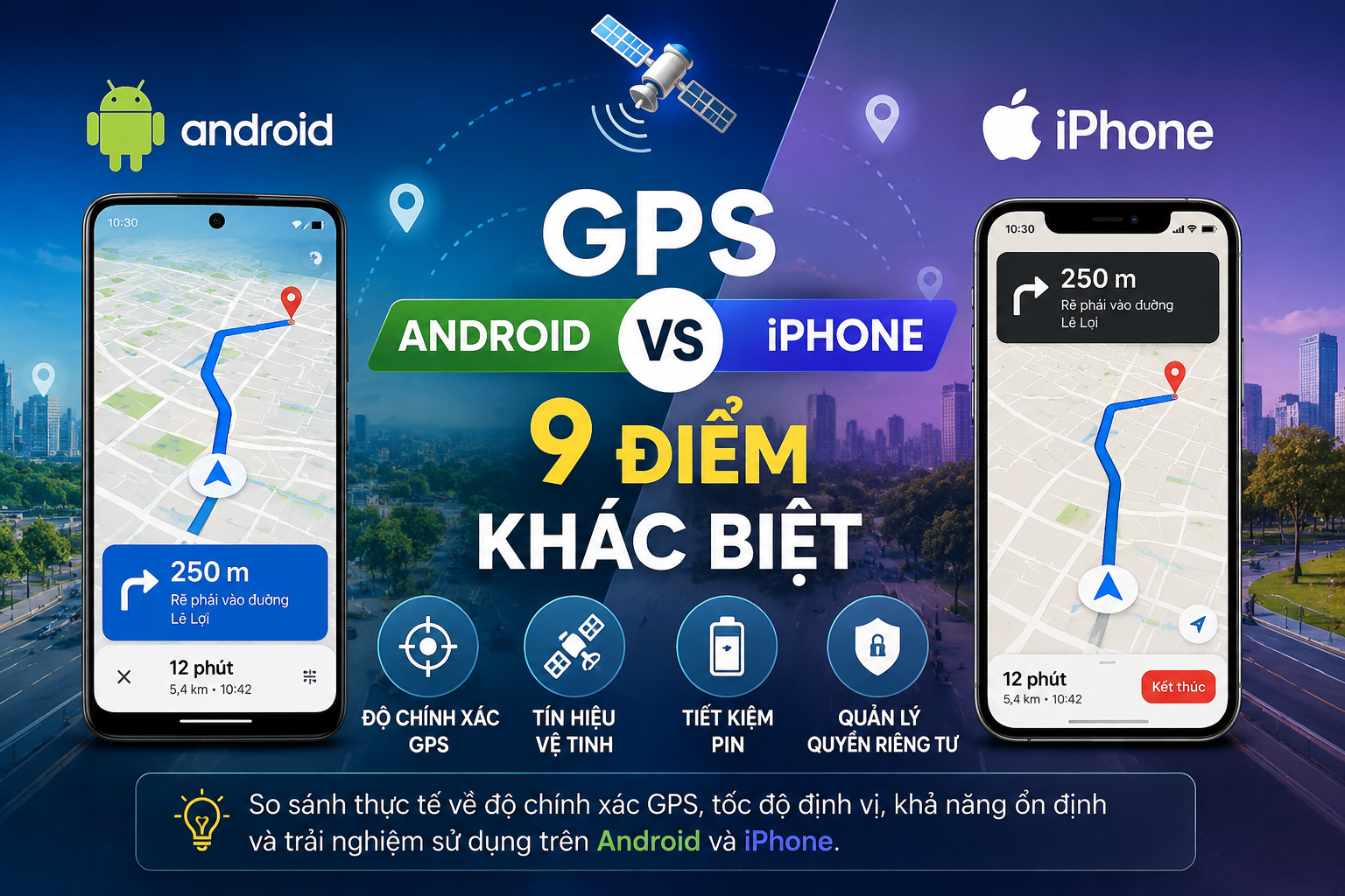 GPS Android Và iPhone: 9 Điểm Khác Biệ