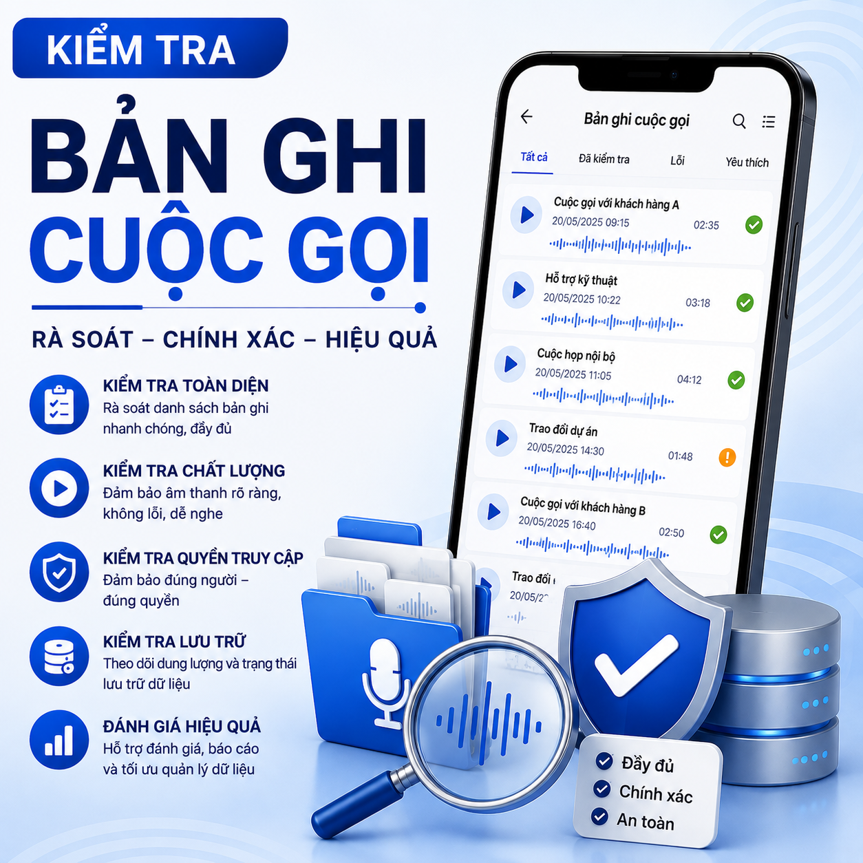 Kiểm tra bản ghi cuộc gọi TracerSpy