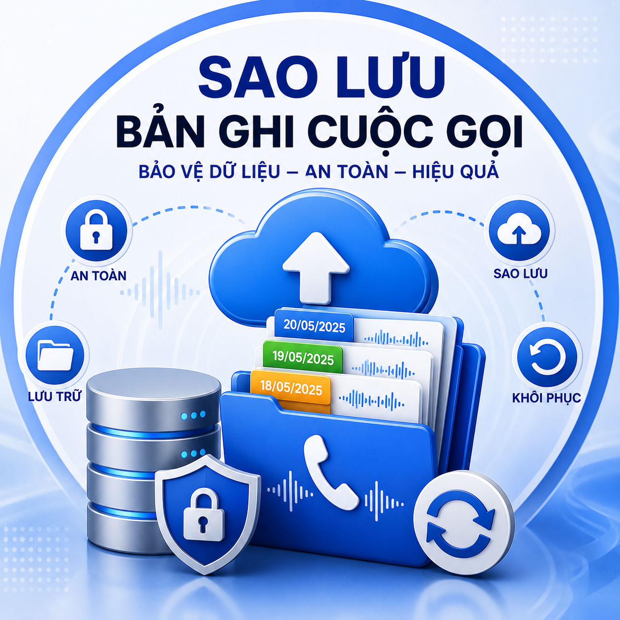 Sao lưu bản ghi cuộc gọi bằng TracerSpy giúp bảo vệ dữ liệu ghi âm