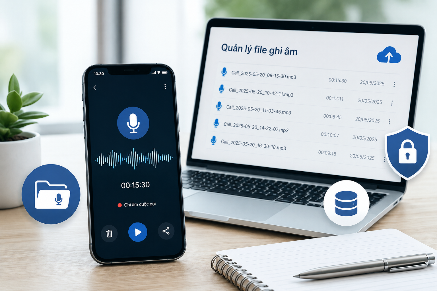 Quản Lý File Ghi Âm Cuộc Gọi: 8 Nguyên Tắc Sắp Xếp Và Bảo Vệ Dữ Liệu Hiệu Quả