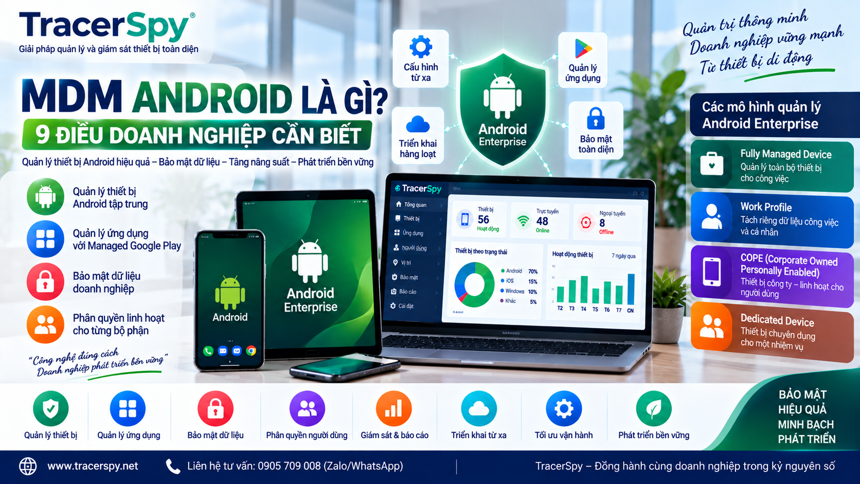 MDM Android Là Gì? 9 Điều Doanh Nghiệp Cần Biết Khi Quản Lý Thiết Bị Android