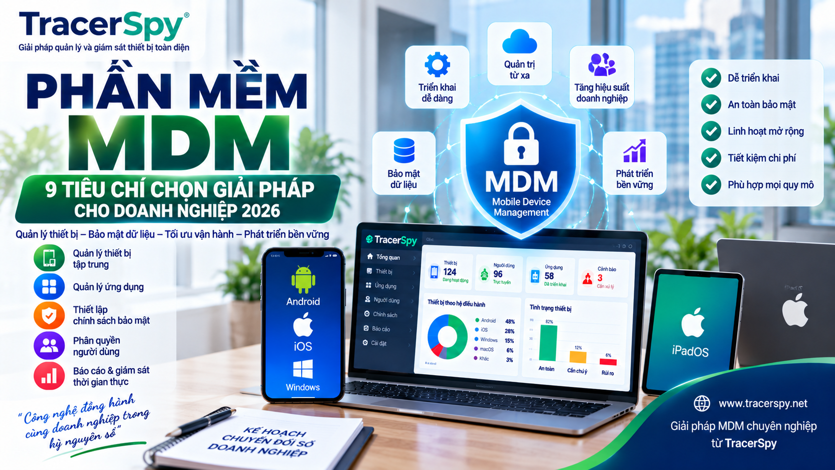 Phần mềm MDM và giải pháp quản lý thiết bị doanh nghiệp