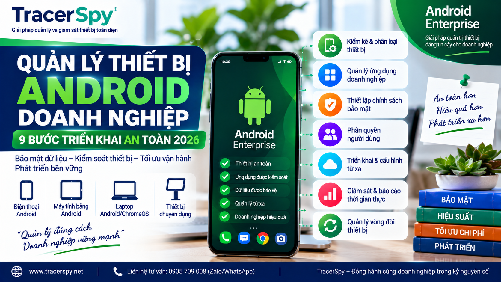 Quản lý điện thoại Android công ty bằng Android Enterprise