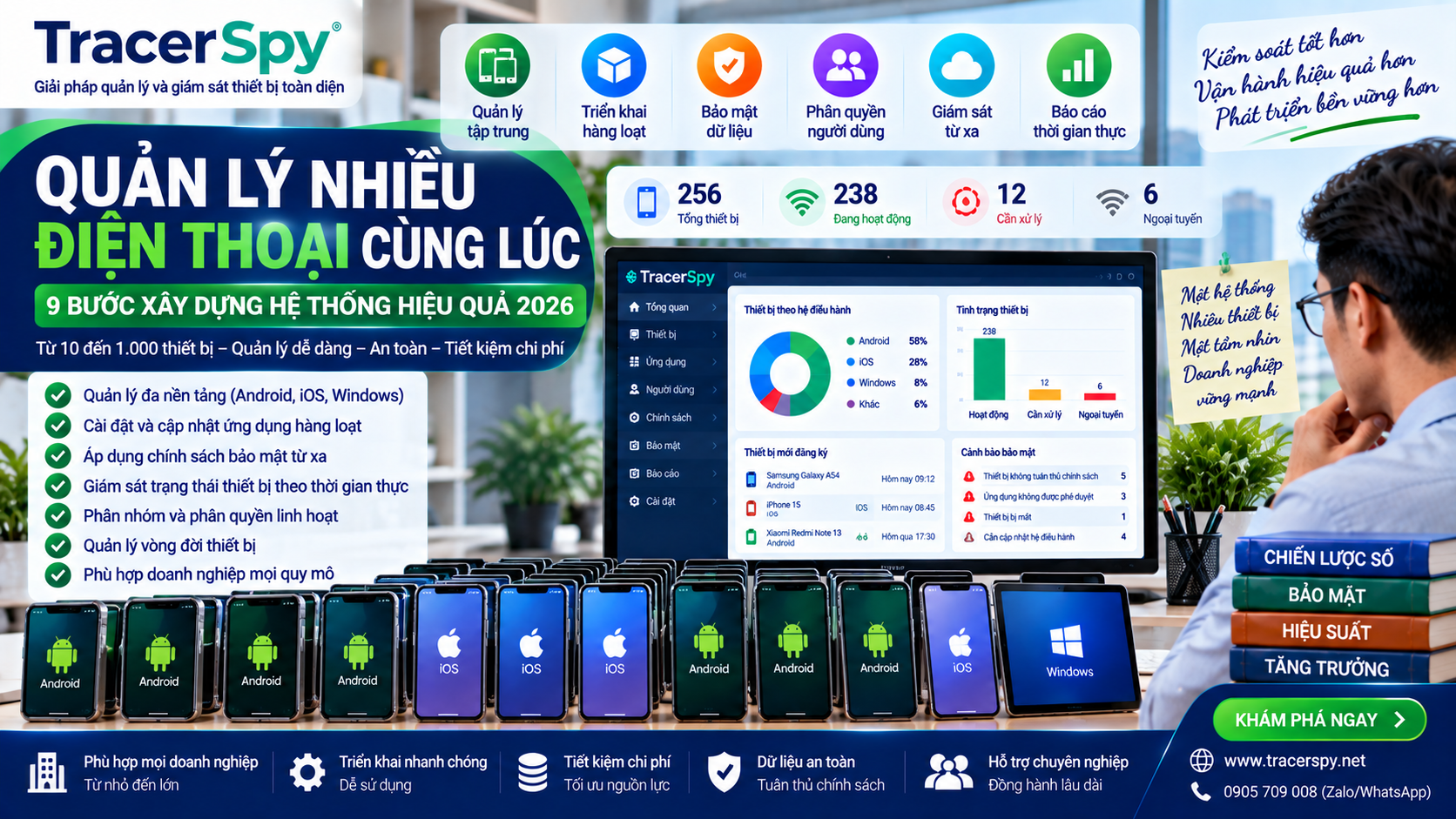 Quản Lý Nhiều Điện Thoại Cùng Lúc: 9 Bước Xây Dựng Hệ Thống Hiệu Quả 2026