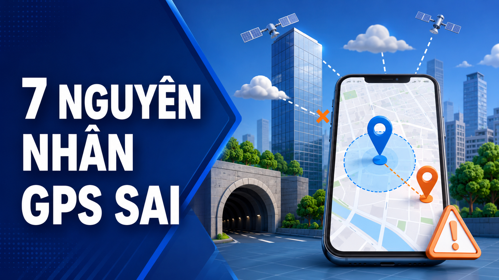 7 nguyên nhân gây sai số định vị GPS trên điện thoại