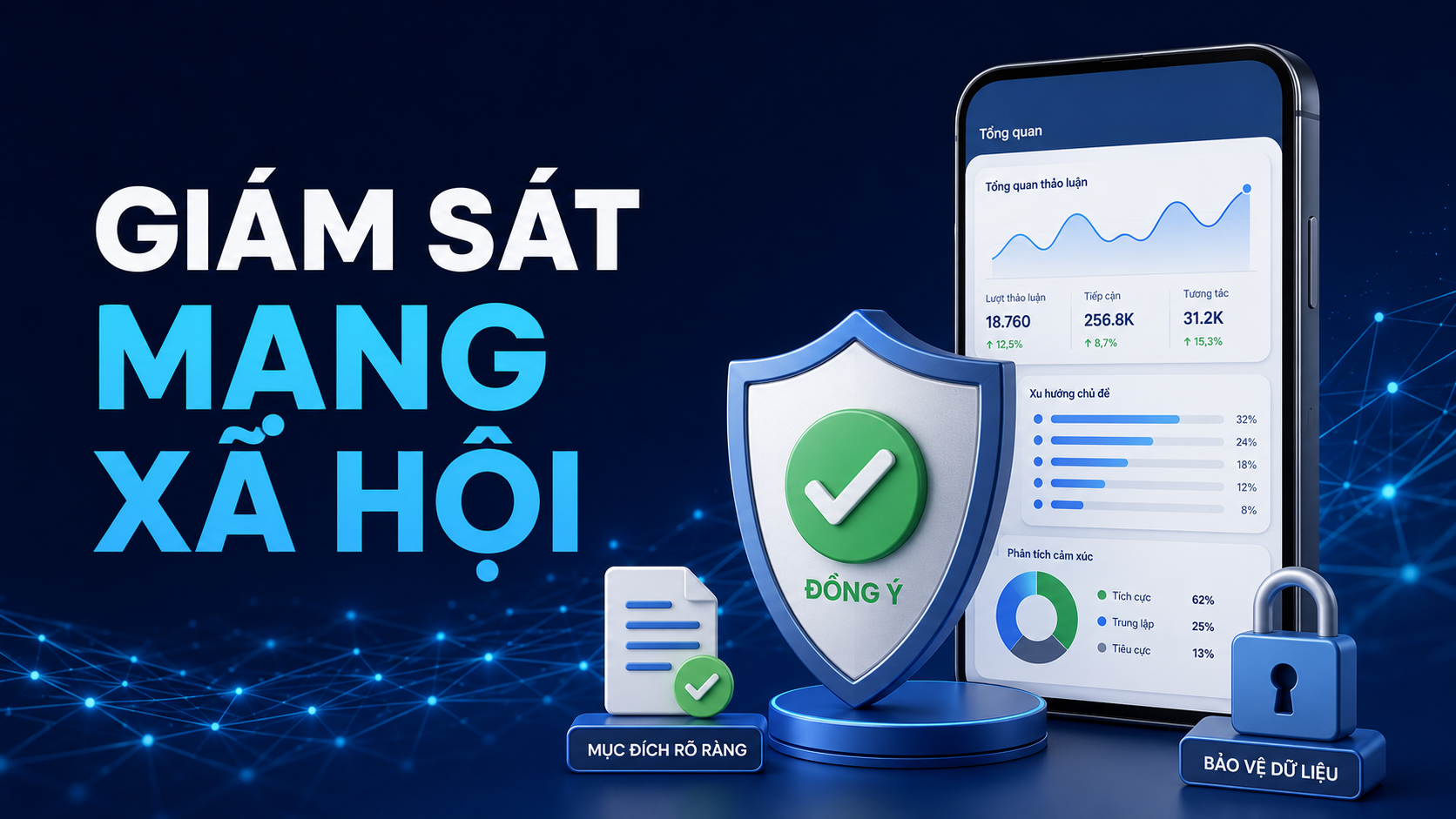 Giám sát mạng xã hội có sự đồng ý, mục đích rõ ràng và bảo vệ dữ liệu cá nhân.