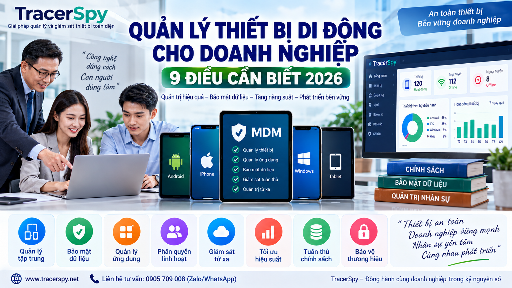 Quản Lý Thiết Bị Di Động Cho Doanh Nghiệp: 9 Điều Cần Biết 2026