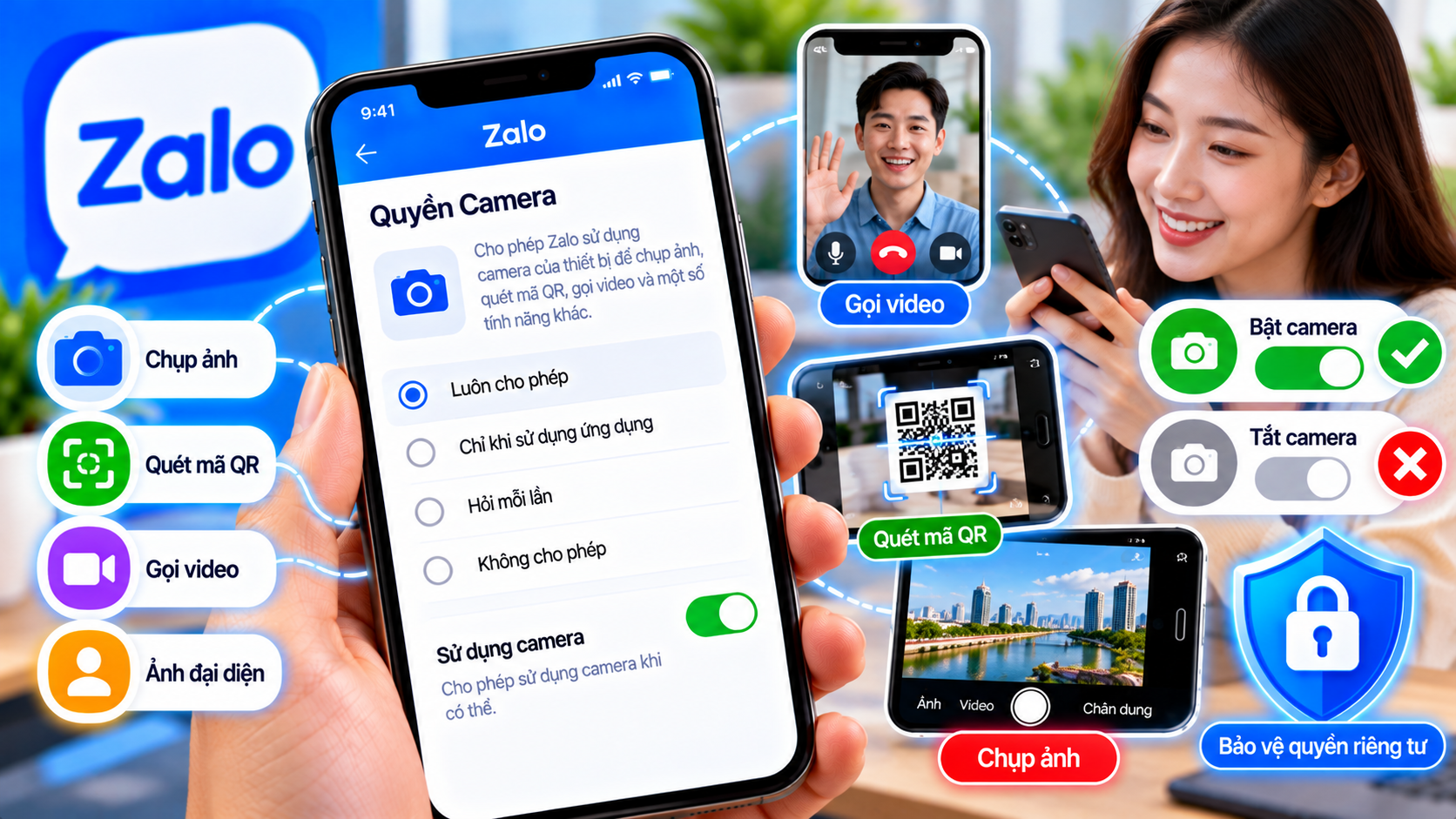 Quyền Camera Zalo Trên Điện Thoại – Cách Bật, Tắt Và Bảo Vệ Riêng Tư 2026