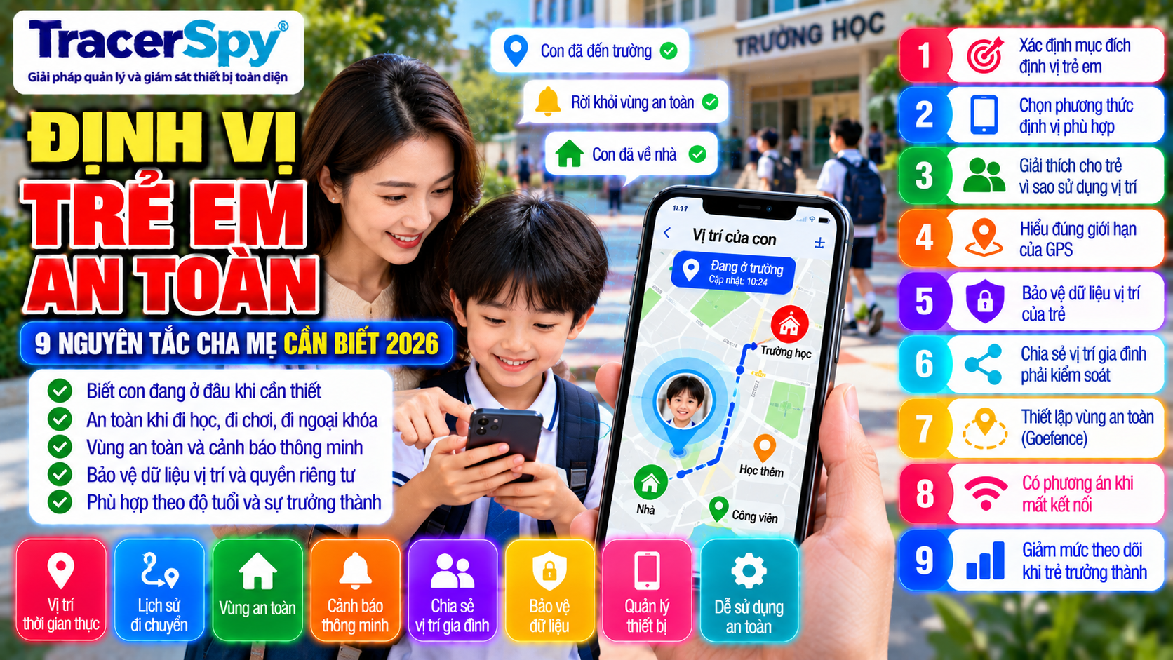 Định Vị Trẻ Em An Toàn: 9 Nguyên Tắc Cha Mẹ Cần Biết 2026