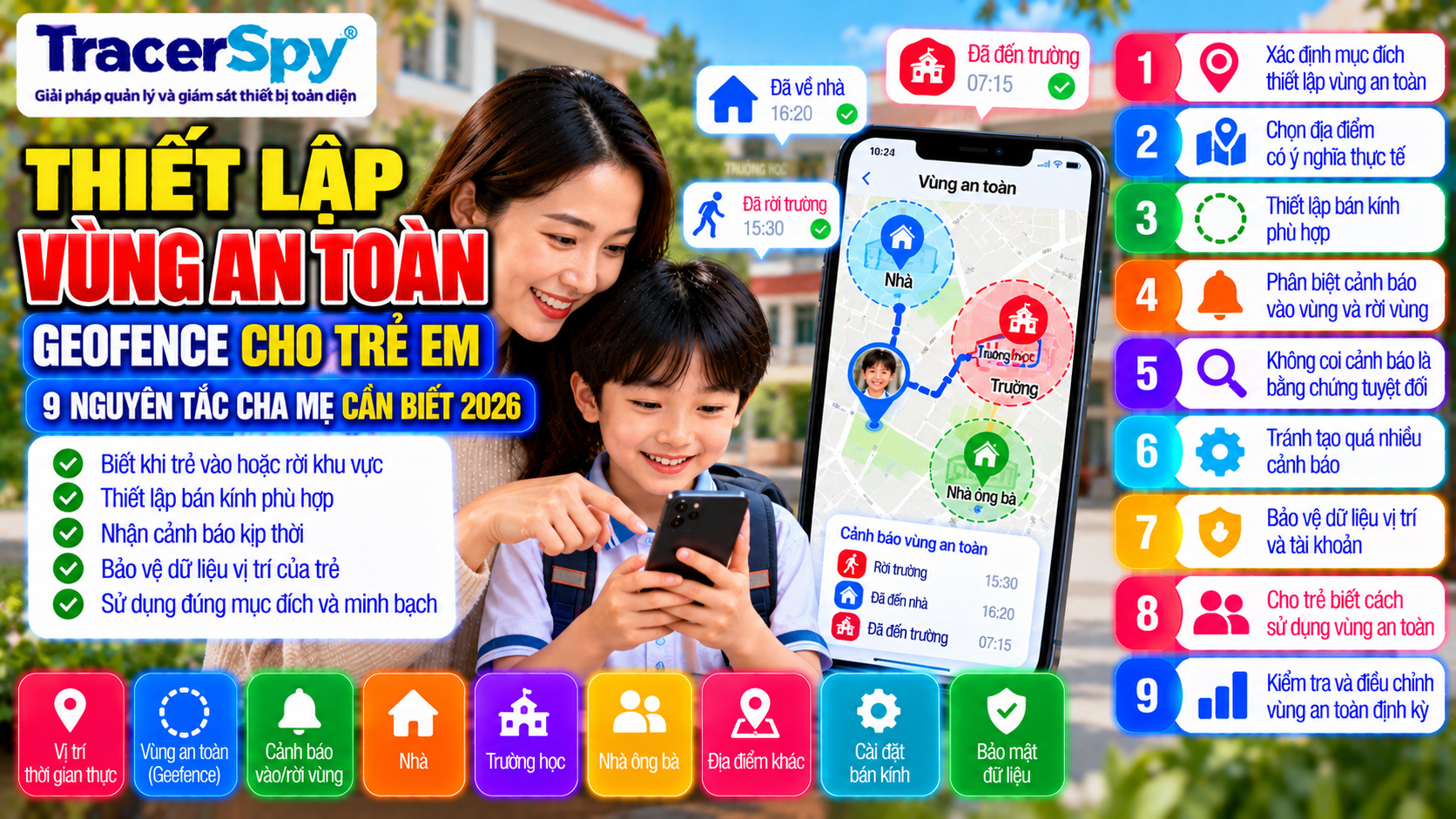 Thiết Lập Vùng An Toàn: 9 Nguyên Tắc Dùng Geofence Cho Trẻ Em 2026