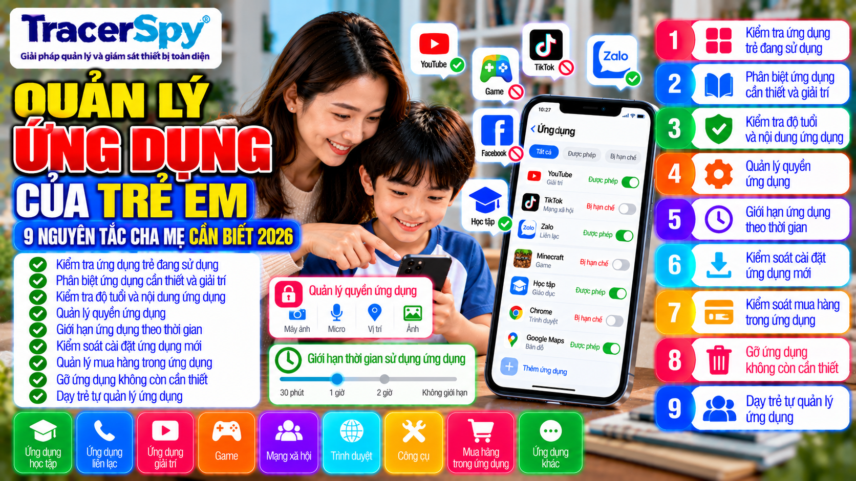 Quản Lý Ứng Dụng Của Trẻ Em: 9 Nguyên Tắc Cha Mẹ Cần Biết 2026