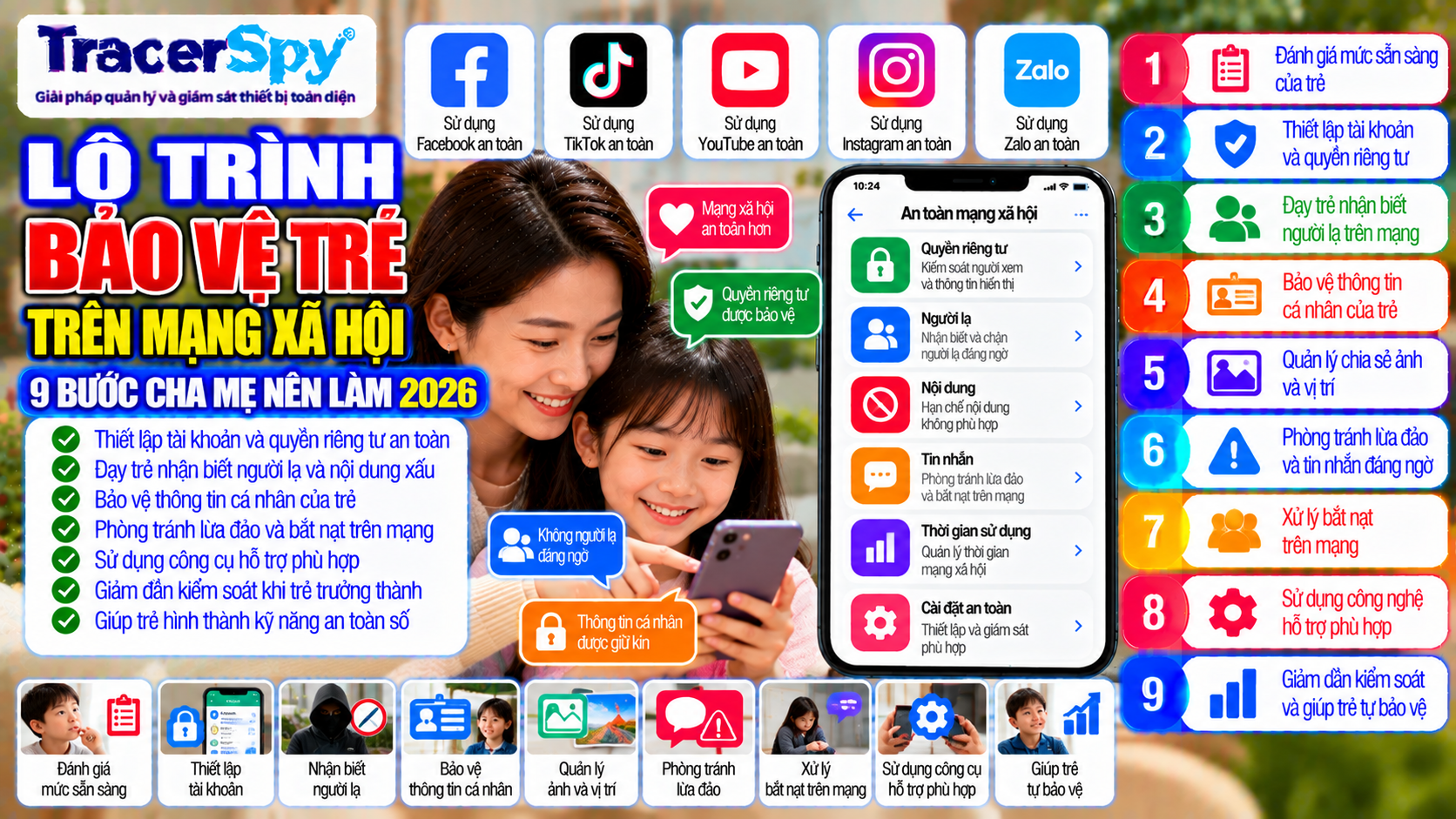 Lộ Trình Bảo Vệ Trẻ Trên Mạng Xã Hội: 9 Bước Cha Mẹ Nên Làm 2026