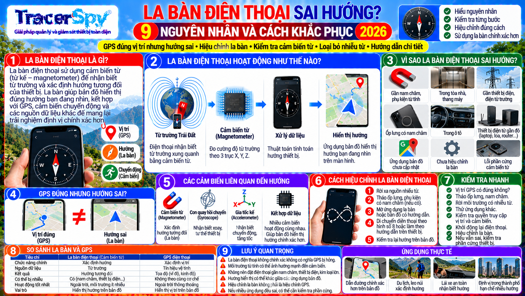 La Bàn Điện Thoại Sai Hướng: 9 Nguyên Nhân Và Cách Khắc Phục 2026